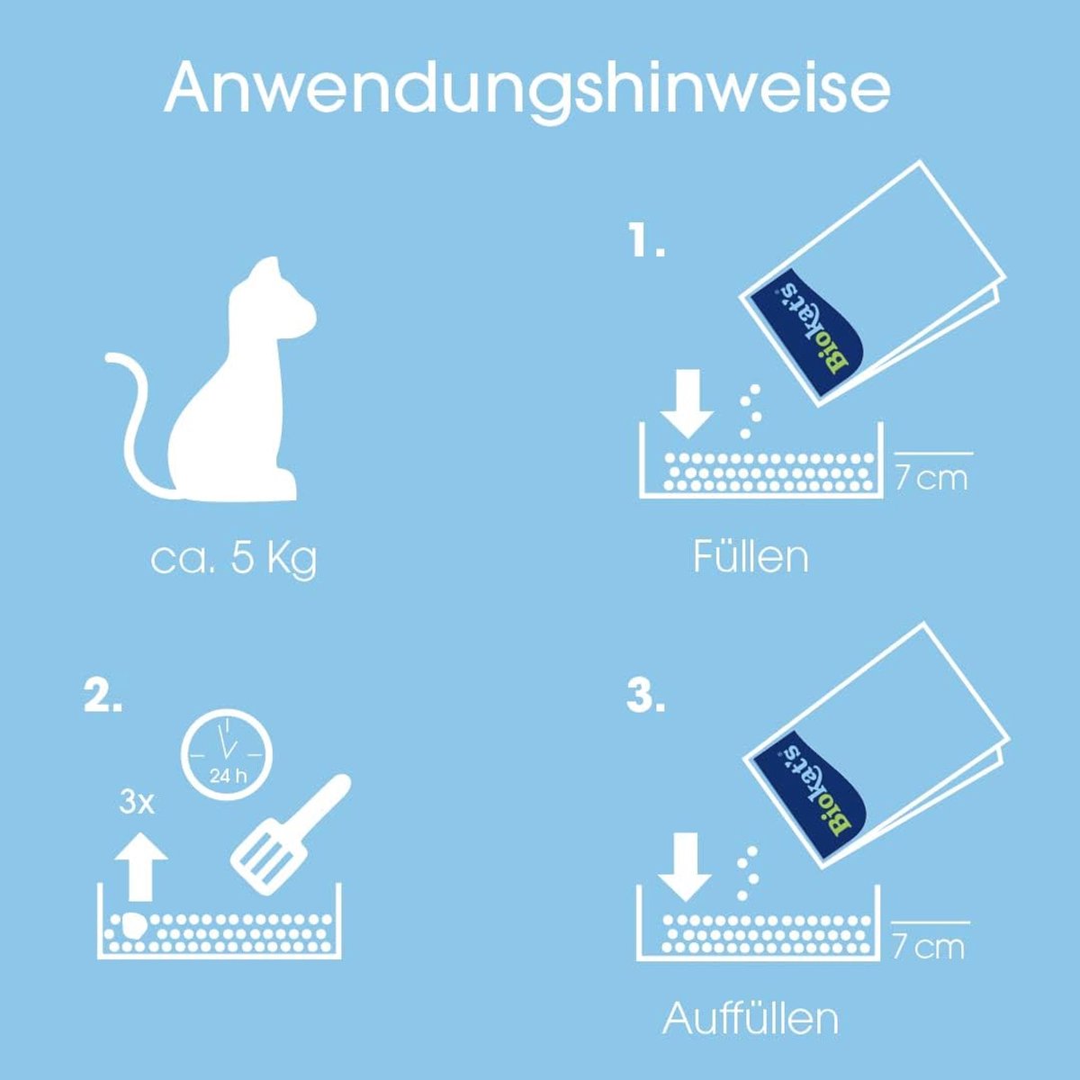 Miniatuur van productfoto 4 van Kattenbakvulling Klontvormend - Fijne Korrel - Geur Neutraliseren - Extra Fijne Korrel - 14 Liter - Natuurlijk