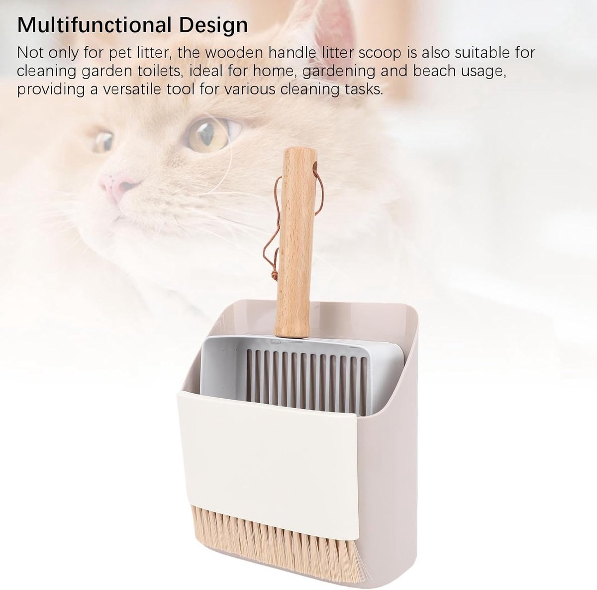 Miniatuur van productfoto 2 van Kattenbakschep Set - Kattenbak Schep - Kattenbak Reinigen - Roestvrijstalen Zeef - 27.5 cm - Niet gespecificeerd