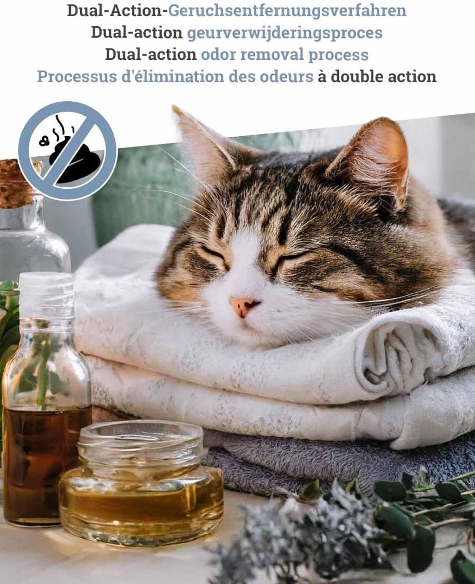 Miniatuur van productfoto 4 van Kattenbakvulling Natuurlijk - Kattenbakkorrels Geur - Hygiënisch Huisdier - 100% Natuurlijk Materiaal - 12 x 9.5 Liter - Niet Van Toepassing