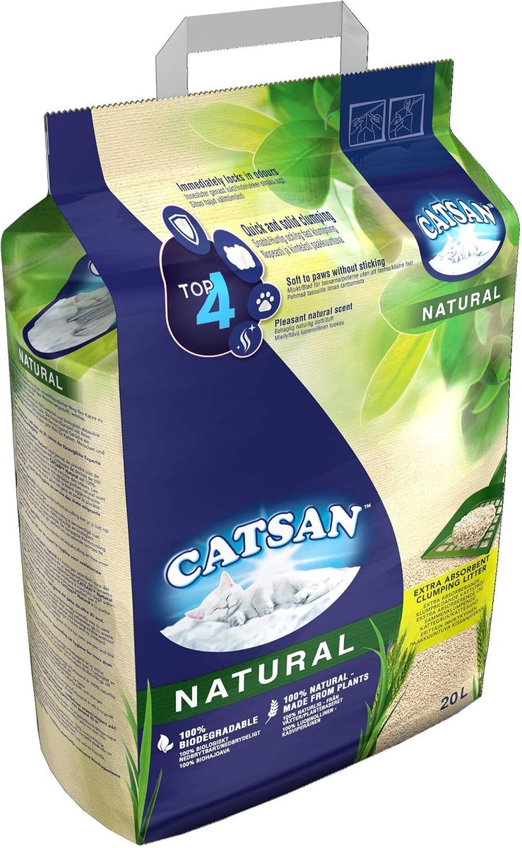 Miniatuur van productfoto 2 van Kattenbakvulling Klontvormend - Houtkorrels - Kattenbak Onderhoud - 100% Biologisch Afbreekbaar - 20 Liter - Natuurlijk