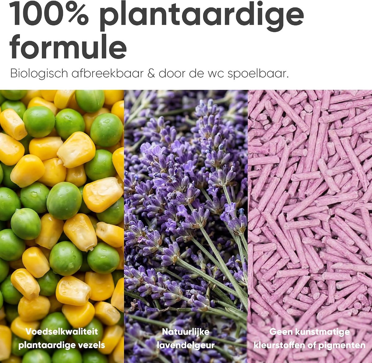Miniatuur van productfoto 2 van Kattenbakvulling Tofu - Plantaardige Korrels - Schone Kattenbak - Natuurlijke Geurcontrole - 2.7 kg x 4 - Niet van toepassing