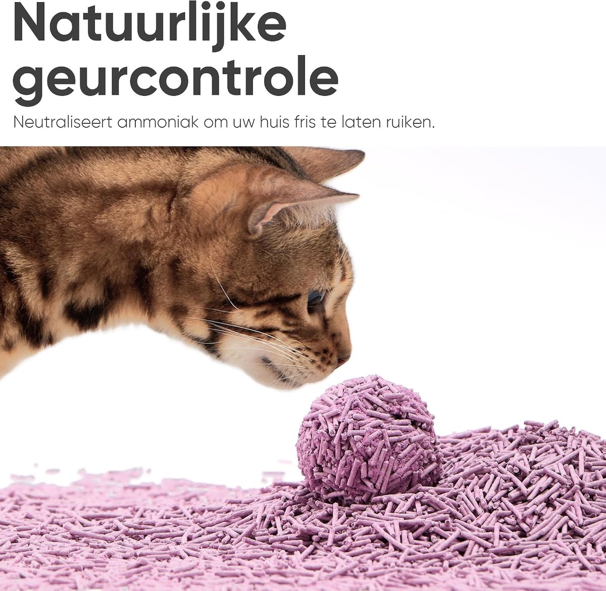 Miniatuur van productfoto 3 van Kattenbakvulling Tofu - Plantaardige Korrels - Schone Kattenbak - Natuurlijke Geurcontrole - 2.7 kg x 4 - Niet van toepassing