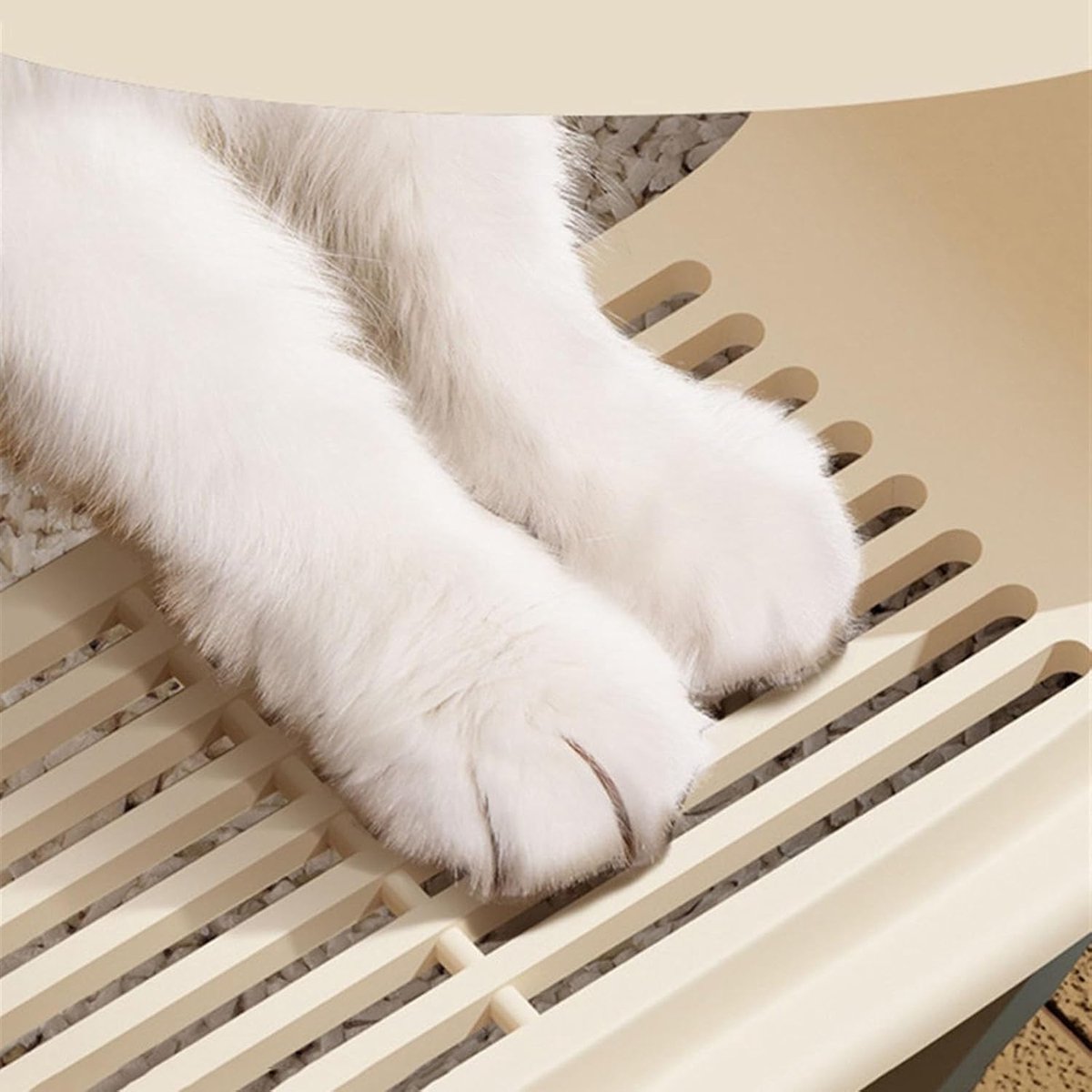 Miniatuur van productfoto 4 van Kattenbak Open - Kattenbak met zeef - Hygiënisch Huisdier - Hoge Zijkanten Anti-spat - XL - Groen