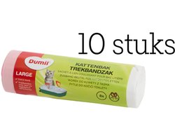 Productfoto 1 van 10 Stuks Dumil Kattenbakzakken - 10 x 8 stuks